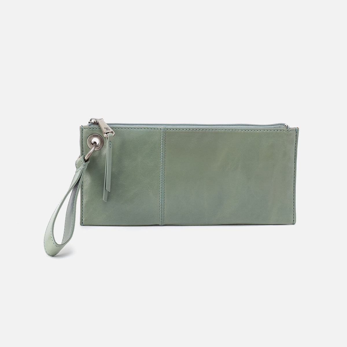Vida Wristlet In Polished Leather - Jade | HOBO Best Price