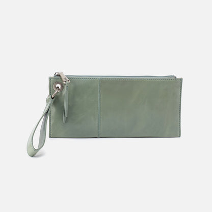 Vida Wristlet In Polished Leather - Jade | HOBO Best Price