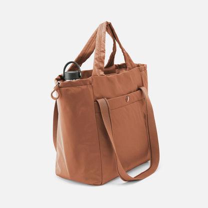 PLACES TO GO Tote in CaRefiber recycled nylon - Dune | HOBO Quality
