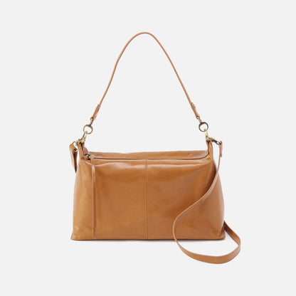 Avon Shoulder Bag In Polished Leather - Natural | HOBO Exclusive