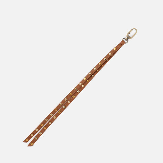 Eddie Leather Charm in Pebbled Leather - Warm Honey | HOBO Special Offer