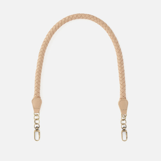 Skinny Braid Strap in Pebbled Leather - Linen | HOBO Featured