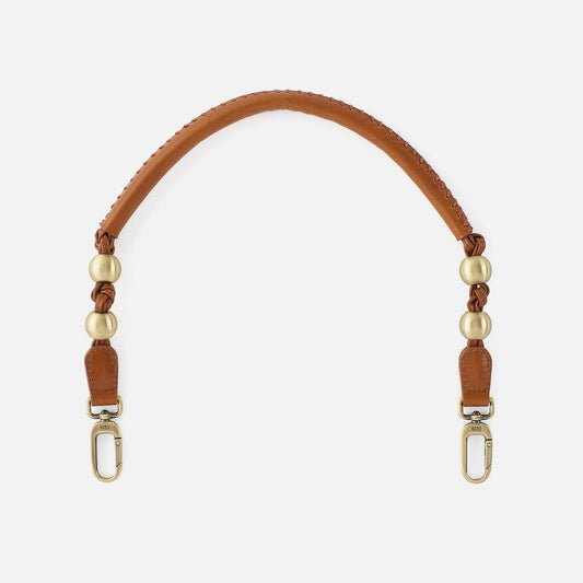 Tamborine Strap in Polished Leather - Truffle | HOBO Exclusive