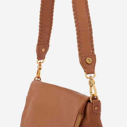 Whipstitch Guitar Strap In Pebbled Leather - Warm Honey | HOBO Top Pick