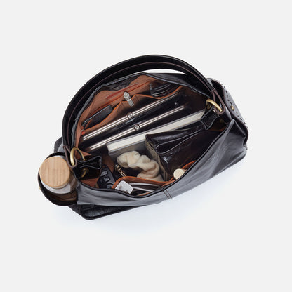 Seneca Shoulder Bag In Buffed Leather - Whiskey | HOBO Recommended