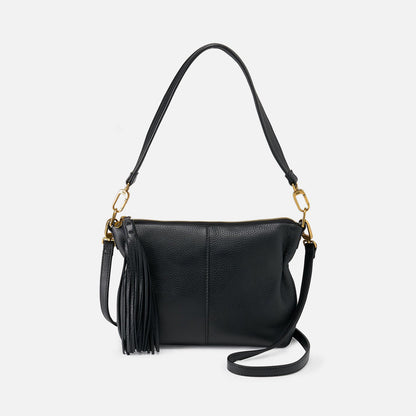 Kori Crossbody In Pebbled Leather - Black | HOBO Customer Favorite