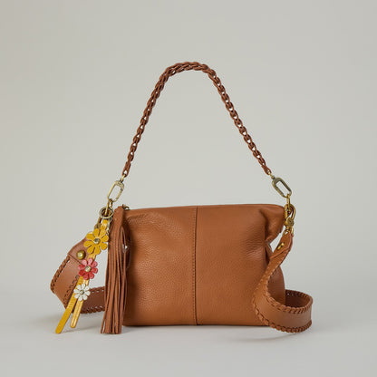 Kori Crossbody In Pebbled Leather - Warm Honey | HOBO Everyday