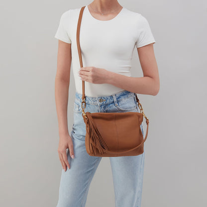 Kori Crossbody In Pebbled Leather - Warm Honey | HOBO Everyday