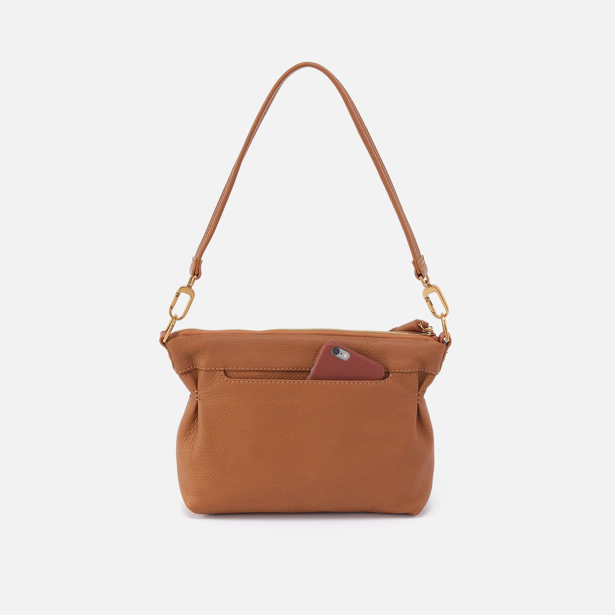 Kori Crossbody In Pebbled Leather - Warm Honey | HOBO Everyday