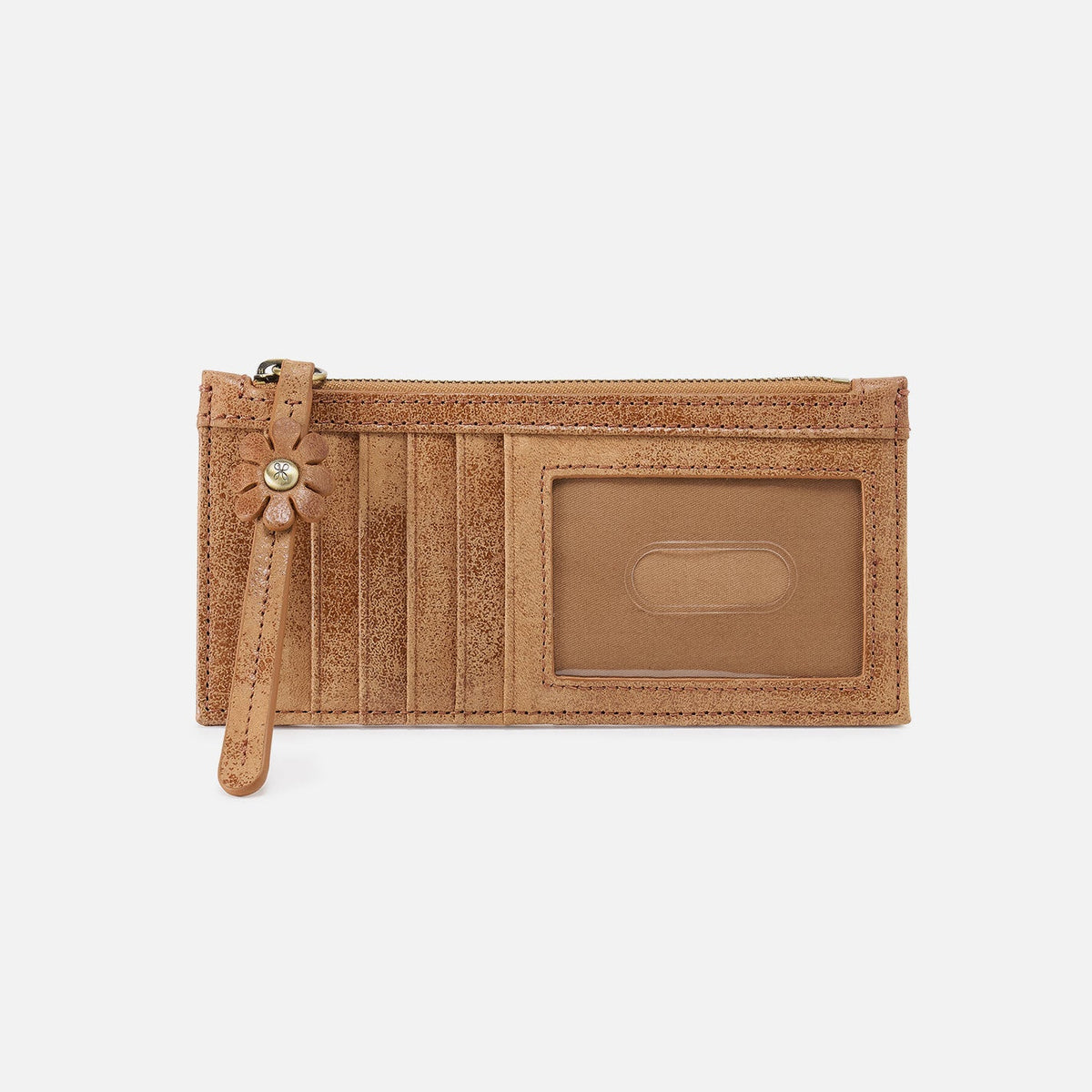 Carte Card Case In Buffed Leather - Whiskey | HOBO Discount