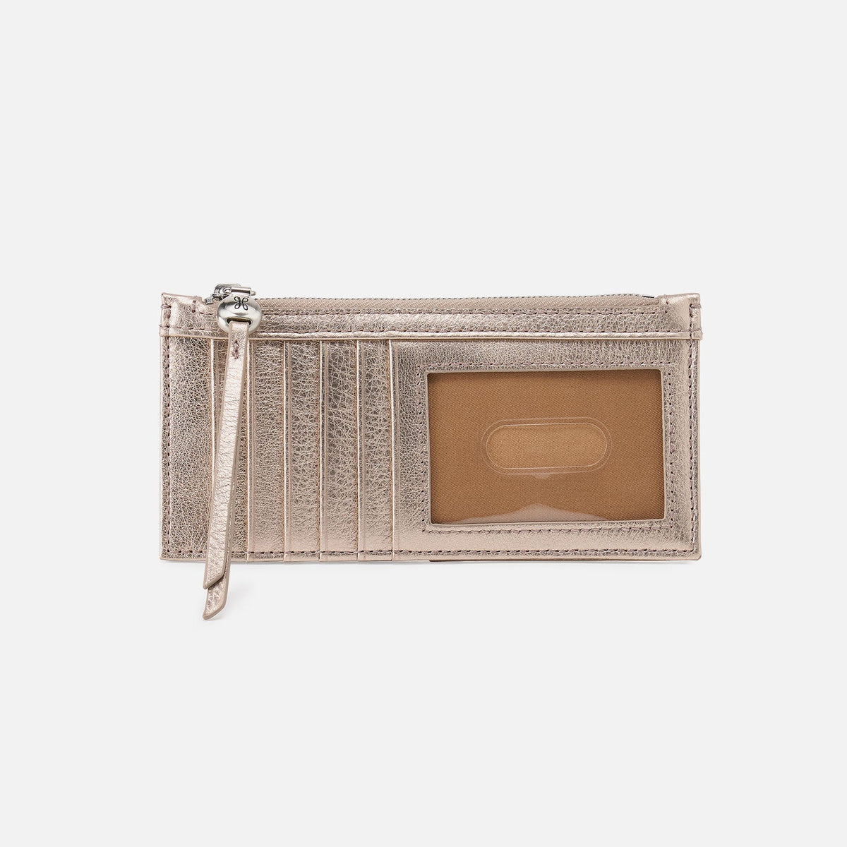 Carte Card Case In Metallic Leather - Cameo Quartz | HOBO Best Seller