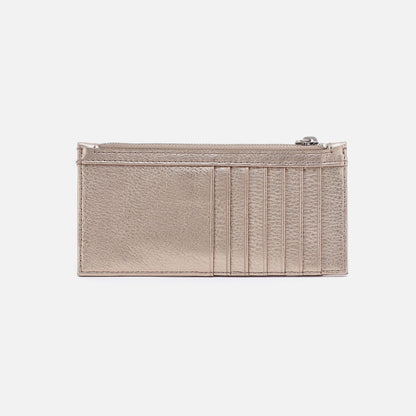 Carte Card Case In Metallic Leather - Cameo Quartz | HOBO Best Seller