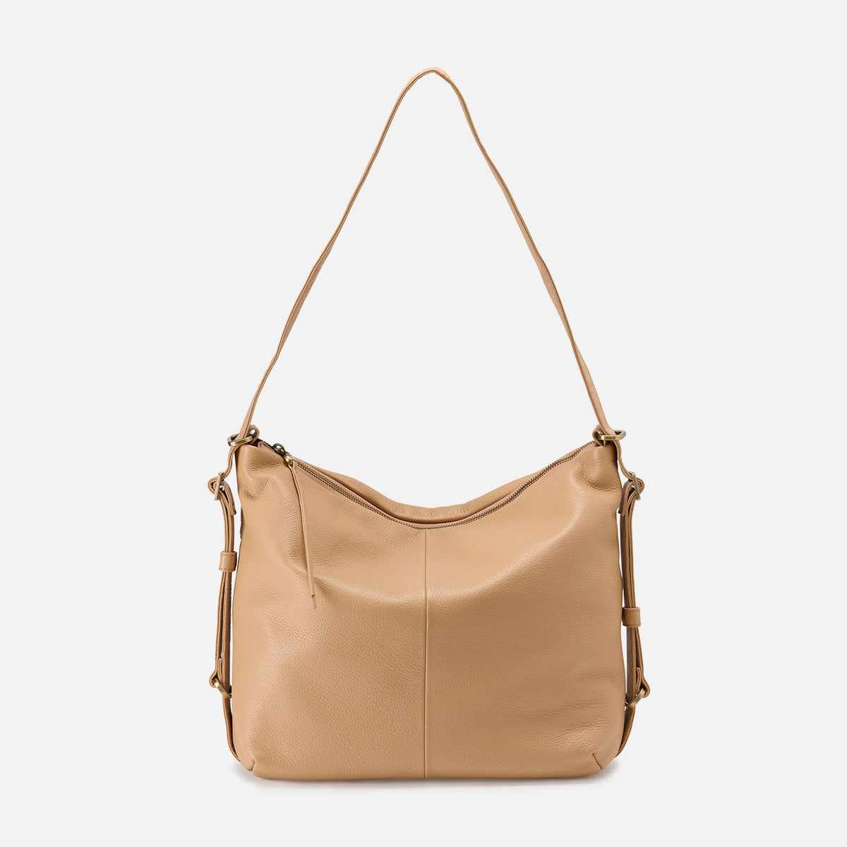Emily Convertible Backpack In Pebbled Leather - Porcini | HOBO Great Value