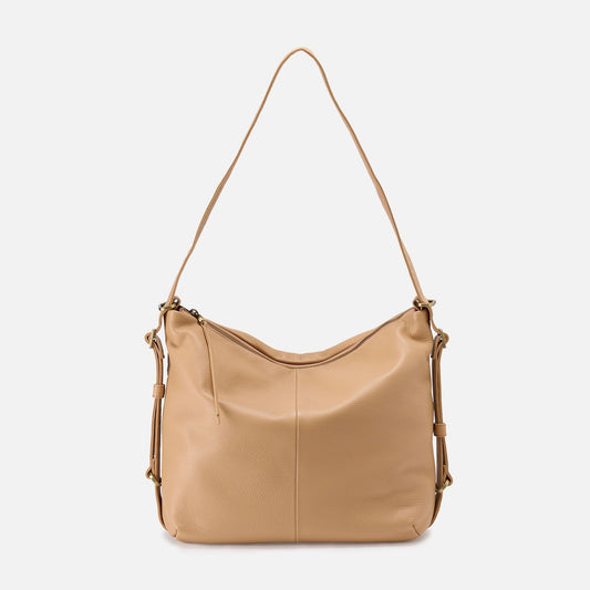 Emily Convertible Backpack In Pebbled Leather - Porcini | HOBO Great Value