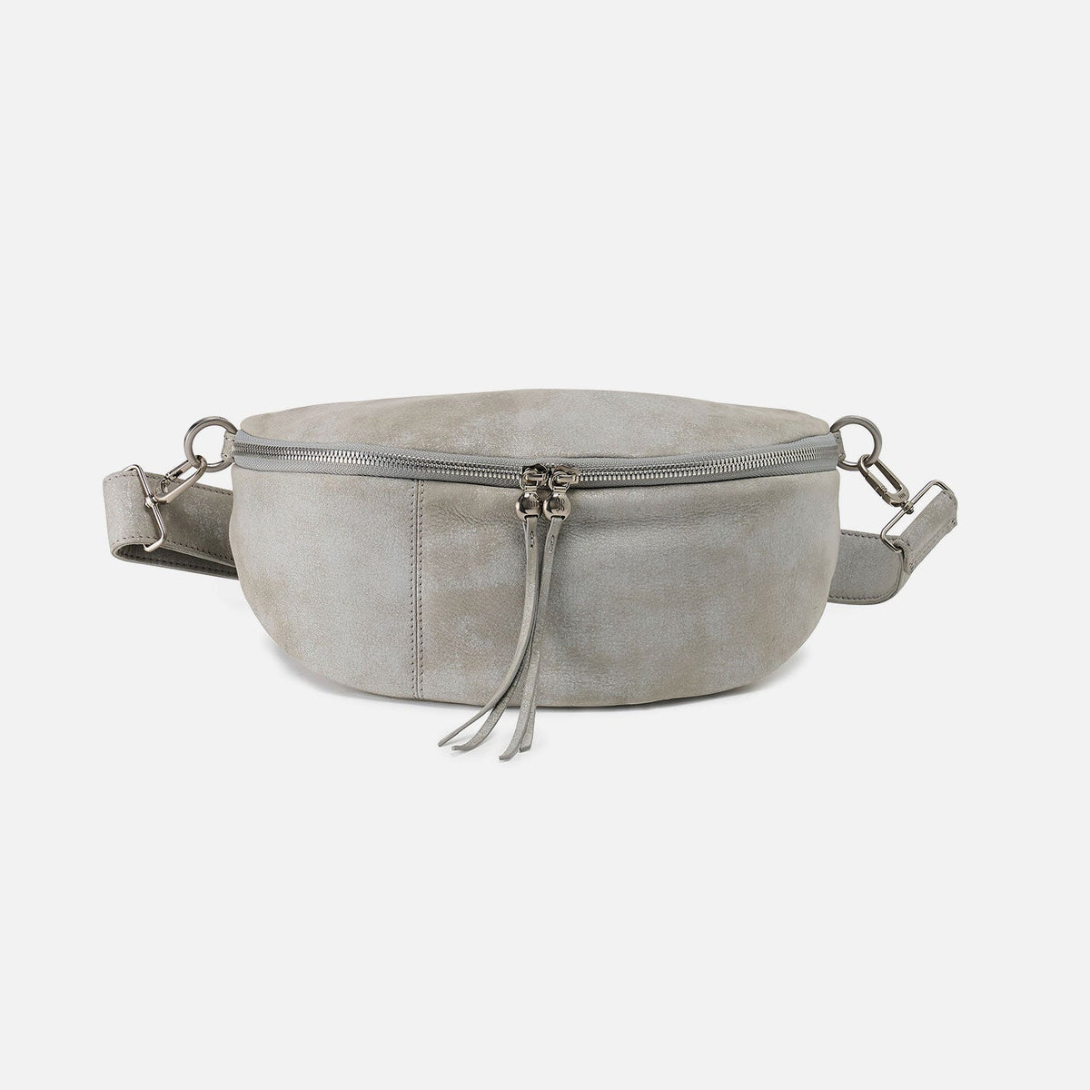 Hunter Medium Belt Bag In Buffed Leather - Misty Harbor | HOBO Signature