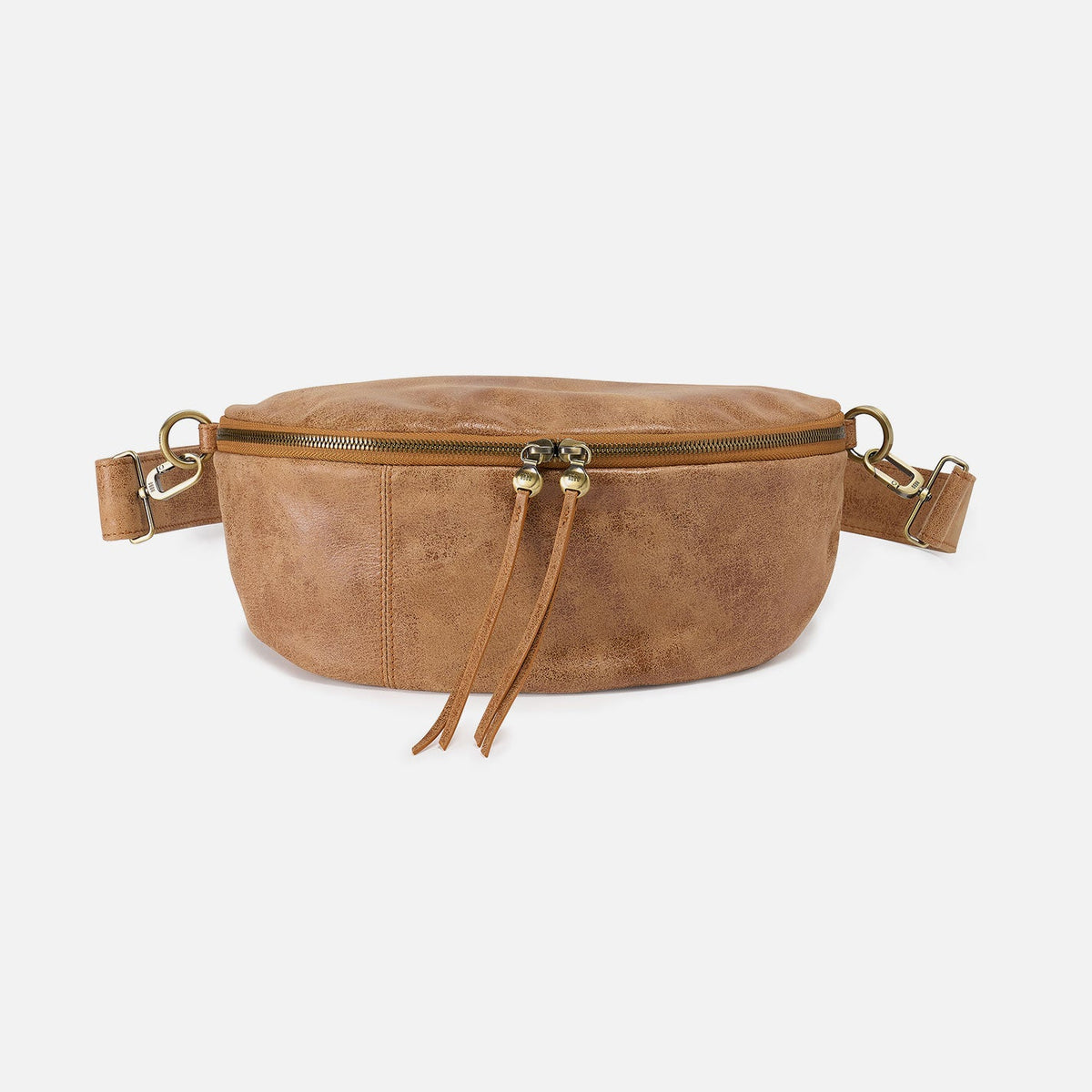 Hunter Medium Belt Bag In Buffed Leather - Whiskey | HOBO Classic