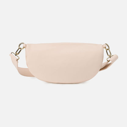 Hunter Medium Belt Bag In Pebbled Leather - Cream | HOBO Best Price