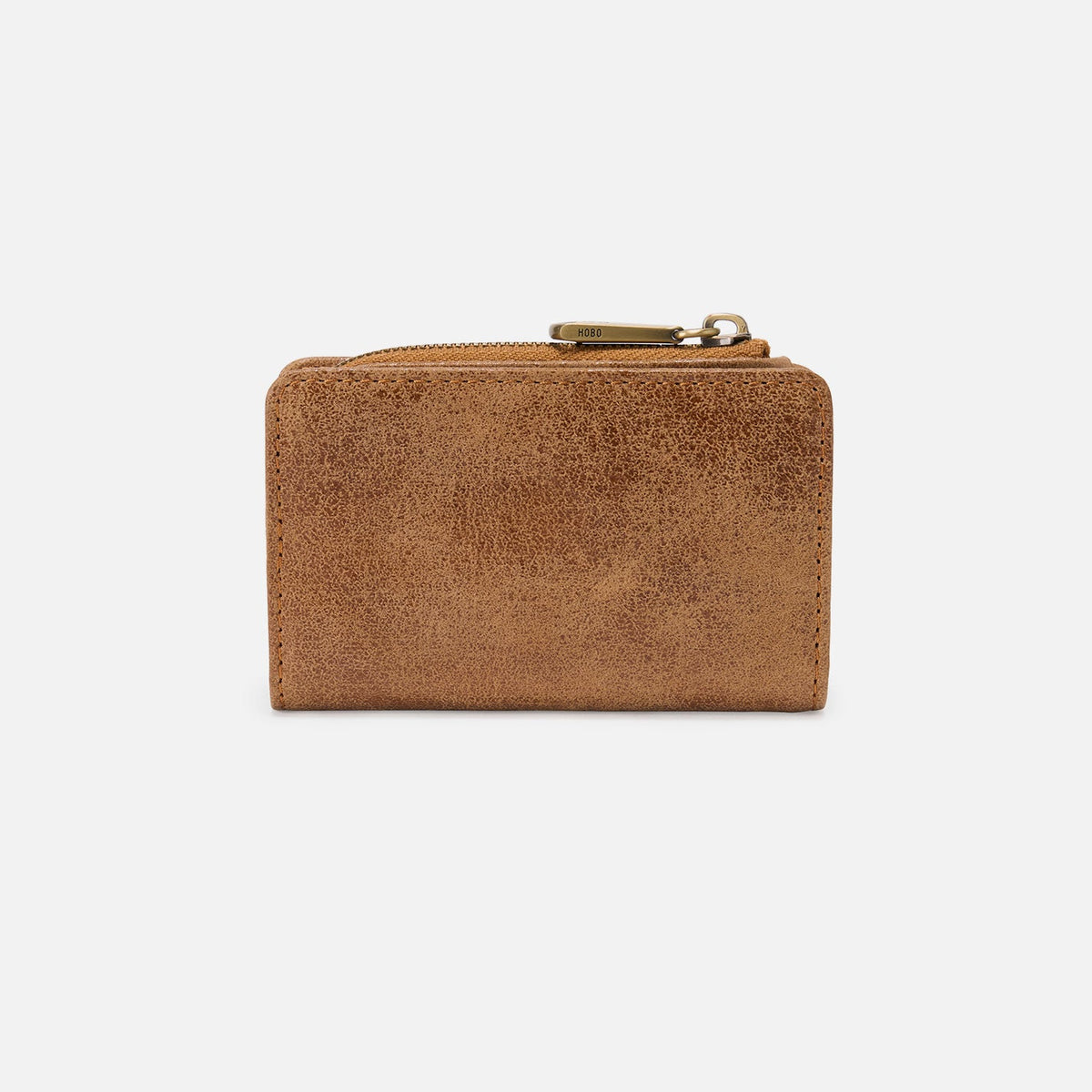 Jill Card Case In Buffed Leather - Whiskey | HOBO Top Pick
