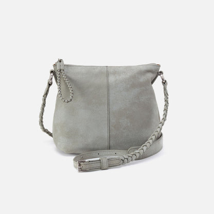 Lasso Medium Crossbody In Buffed Leather - Misty Harbor | HOBO Signature