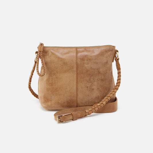 Lasso Medium Crossbody In Buffed Leather - Whiskey | HOBO New