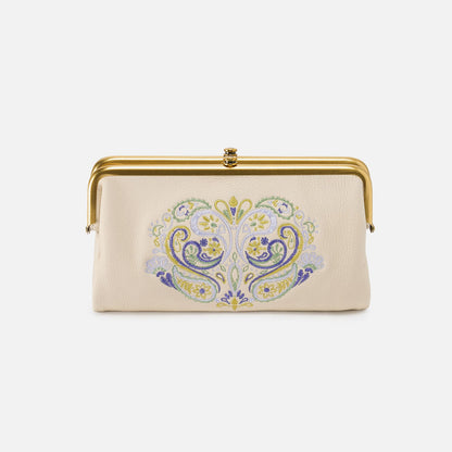 Lauren Clutch-Wallet In Pebbled Leather - Birch | HOBO Recommended