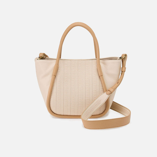 Margot Satchel In Pebbled Leather - Cream | HOBO Trending
