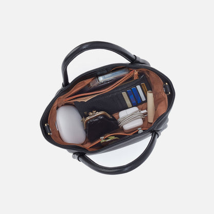 Margot Satchel In Pebbled Leather - Cream | HOBO Trending