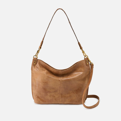 Pier Shoulder Bag In Buffed Leather - Whiskey | HOBO Special Offer