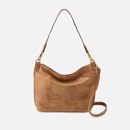 Pier Shoulder Bag In Buffed Leather - Whiskey | HOBO Special Offer
