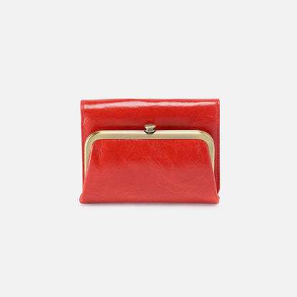 Robin Compact Wallet In Polished Leather - Grenadine | HOBO Hot Sale