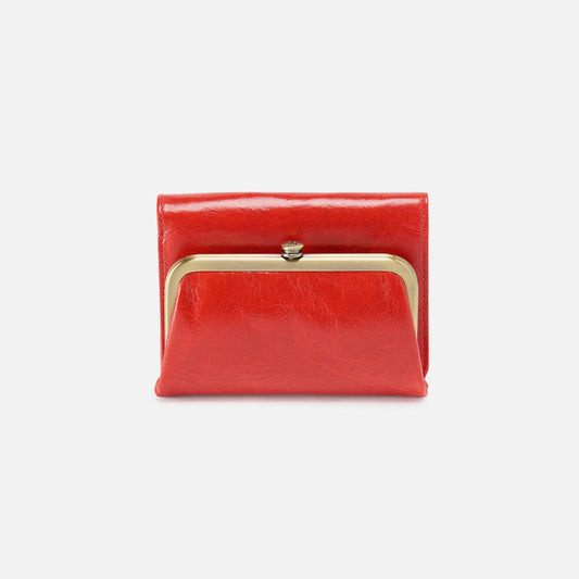 Robin Compact Wallet In Polished Leather - Grenadine | HOBO Hot Sale