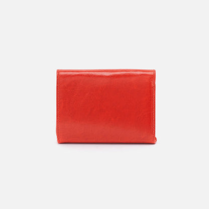 Robin Compact Wallet In Polished Leather - Grenadine | HOBO Hot Sale