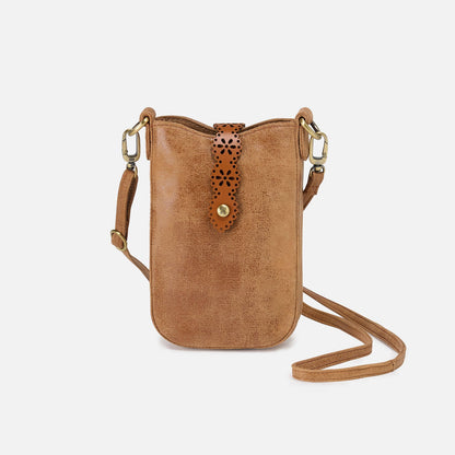 Tabby Phone Crossbody In Buffed Leather - Whiskey | HOBO Smart Buy